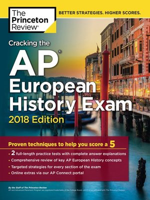 cover image of Cracking the AP European History Exam, 2018 Edition